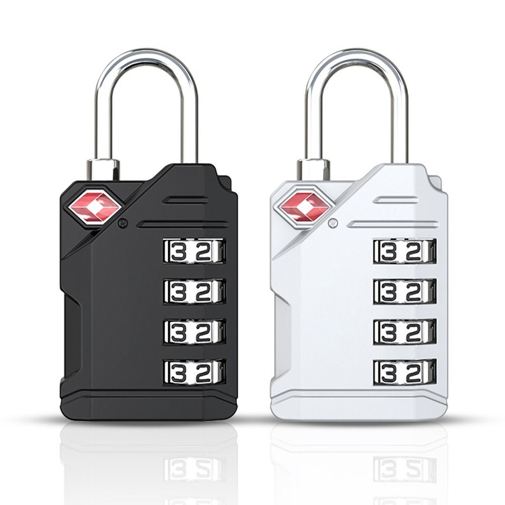 Durable TSA 4 Digit Combination Lock Zinc alloy Security Tool Suitcase Luggage Coded Lock Padlock Anti-theft Cabinet Lock Travel