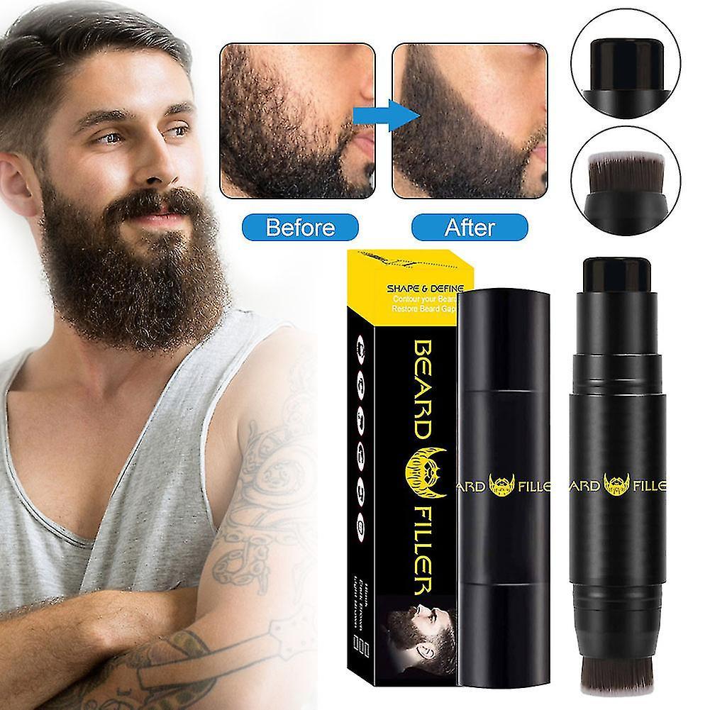 Beard Pen Filler,beard Filling Stick And Brush 2 In 1 For Men,waterproof&long Lasting Natural Beard Thickening Brush