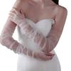 Women Detachable False Glove Arm Cover False Sleeves Oversized Tulle Decorative Sheer Elegant False Sleeves