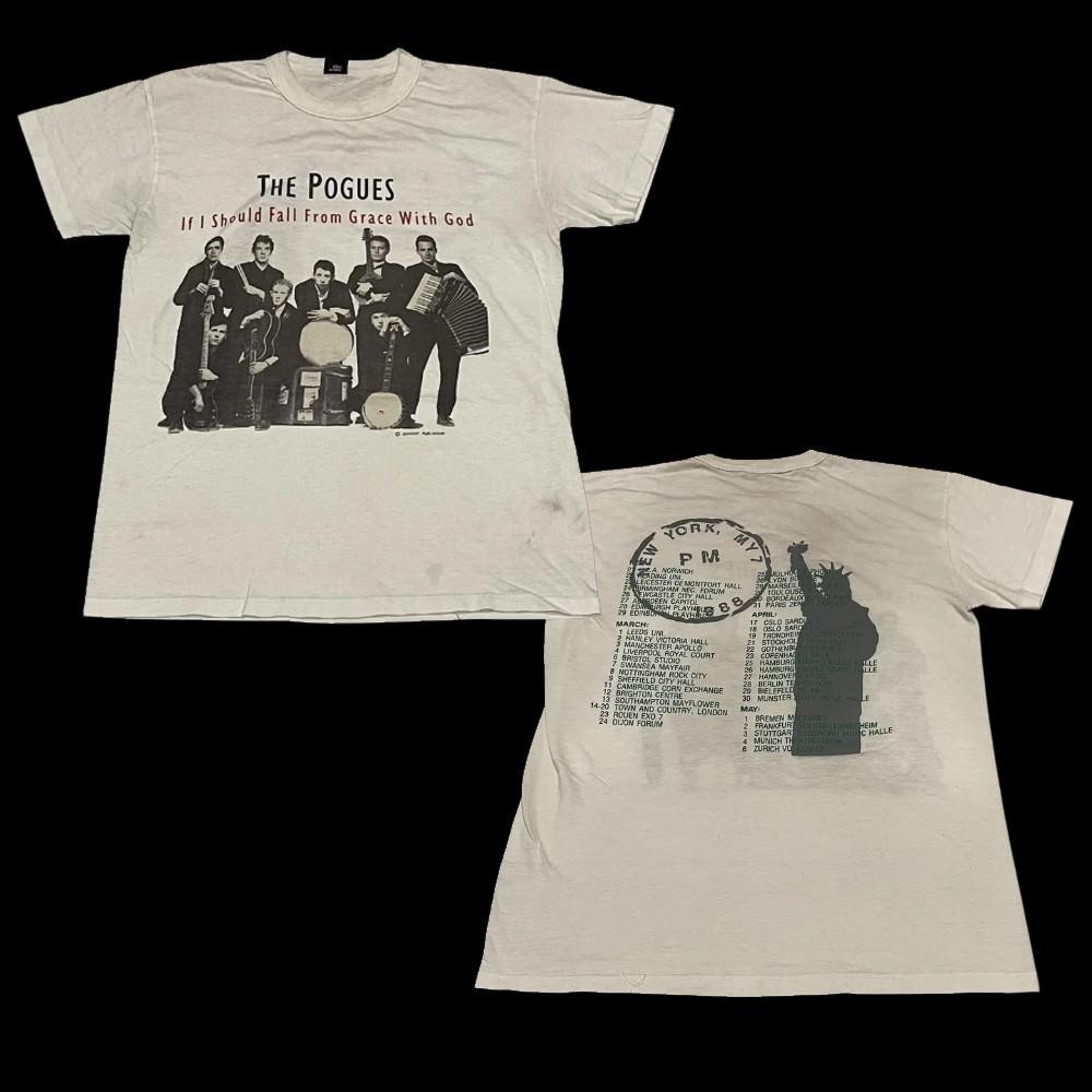 Rare Rare Vintage 80’s The Pogues Reprint Unisex Men S-235XL 20D1822 Unisex T-Shirt XL