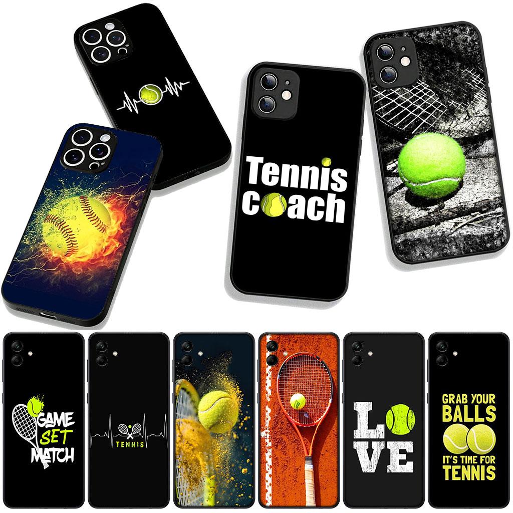 Eat Sleep Tennis Repeat Ball Coach Phone Cover for Apple iPhone 16 15 14 Plus 13 12 Mini 17 Pro Max + ProMax 16E Air Case