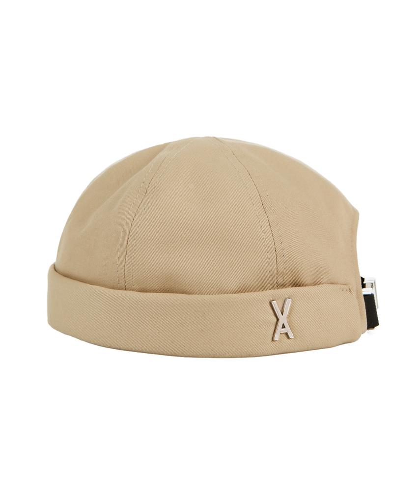 Bajal Twill Metal Buckle Watch Cap Beige