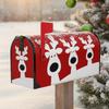 Xmas Mailbox Dust Cover Anti-Scratch Christmas Letter Box Cases Decorative Post Box Cover Wraps for Home Garden Outside Decor
