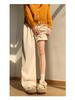 Coffee-Colored Chenille Wide-Leg High-Waisted Pants for Women - Autumn/Winter 2026 Plus Velvet Petite Loose Casual Sweatpants