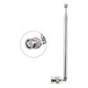 2pcs 7 Sections Telescopic Antenna BNC Connector For Radio Scanner/VHF/UHF/AM/FM
