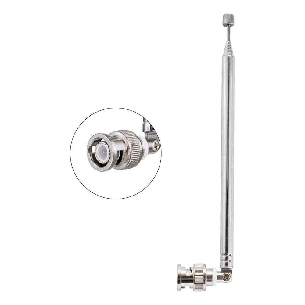 2pcs 7 Sections Telescopic Antenna BNC Connector For Radio Scanner/VHF/UHF/AM/FM