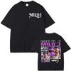 Rapper Milo J La Vida Era Mas Corta New Album T Shirt Men's Vintage 90s Pop Music T-shirt Hot Sale Oversized T-shirts Streetw...