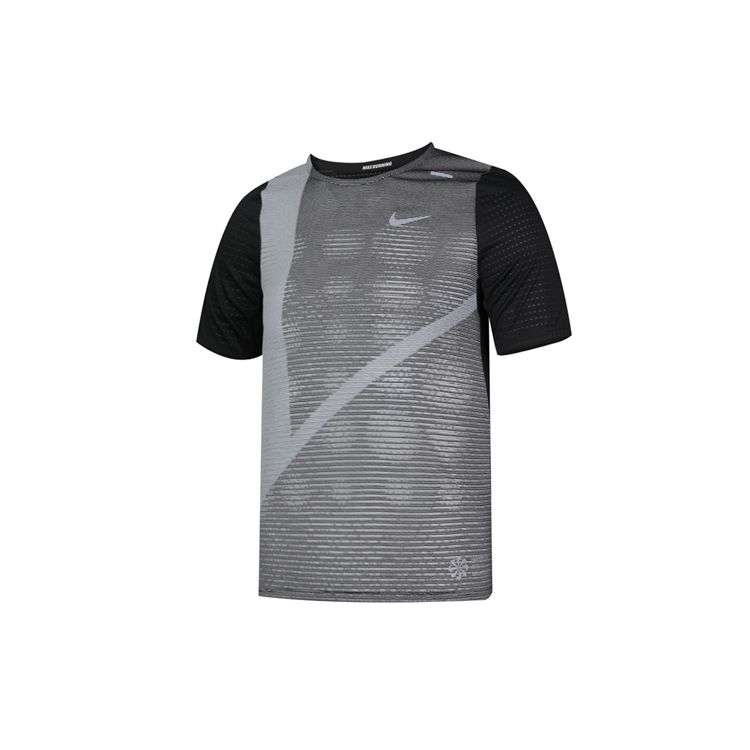 Nike Rise 365 Future Fast Running Short-Sleeve T-Shirt Men Tops Black Gray CJ5689-010
