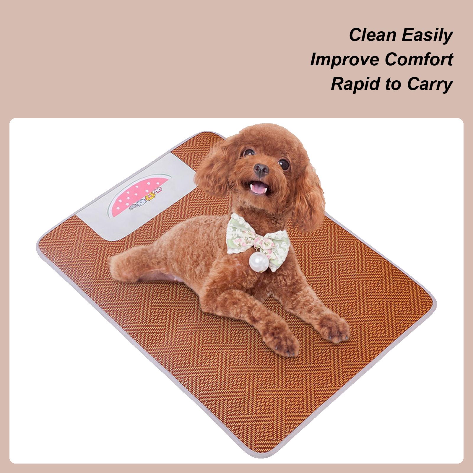 

Dog Cooling Pad Pet Cooling Pad Bed Wear-Resistant Ratten Mat Pet Supplies For Bed Sofa Indoor Outdoor Cage Kennel Car Dogs Cats China Mainland