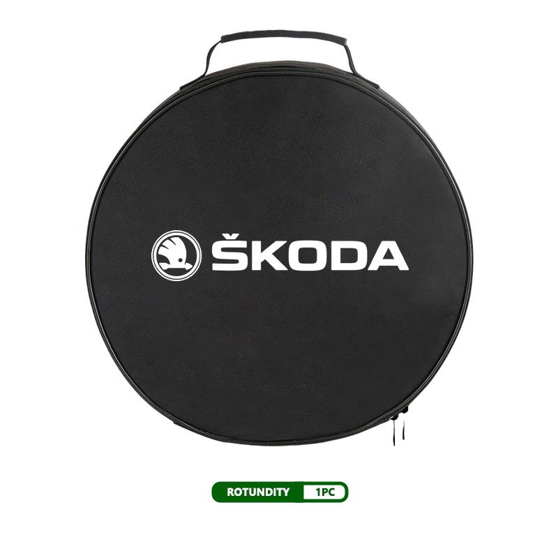 AAABS1 For Skoda Car Charging Cable Rechargeable Gun Storage Bag Kamiq Karoq Octavia 2 3 Rapid Scala Kami Fabia VII VRS