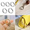 10 Pack Spring Rings Round Hook Accessories DIY Crafts Supplies Alloy Material for Jewelry Making and Bag Embellishments