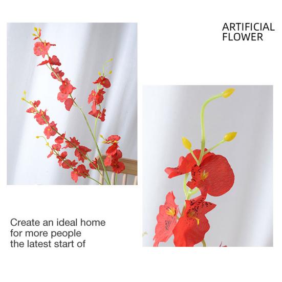 39" Artificial Phalaenopsis Flowers 5 Stems Faux Orchids Plants for Vase Bridal Shower Home Party Wedding Decoration