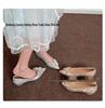 Champagne Crystal High Heels - Comfortable Bridal & Bridesmaid Shoes with Inner Lift