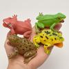 Simulated Frog Model with Lifelike Sound Stress Relief Realistic Toad Squeeze Toy Toddlers Educational Animal Prank Toy Gag Gift