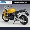 Welly 1/18 HONDA Hornet Alloy Sports Motorcycle Model Diecasts & Toy Metal Street Motorcycle Toys Car Collection Childrens Gifts