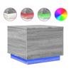 VidaXL Table Basse avec Lumières LED, Bout de Canapé, Table d'Appoint, Meuble de Salon Salle de Séjour Intérieur, Moderne, 839873