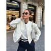 Women S Stand Collar Big Pocket Jacket Casual Outerwear