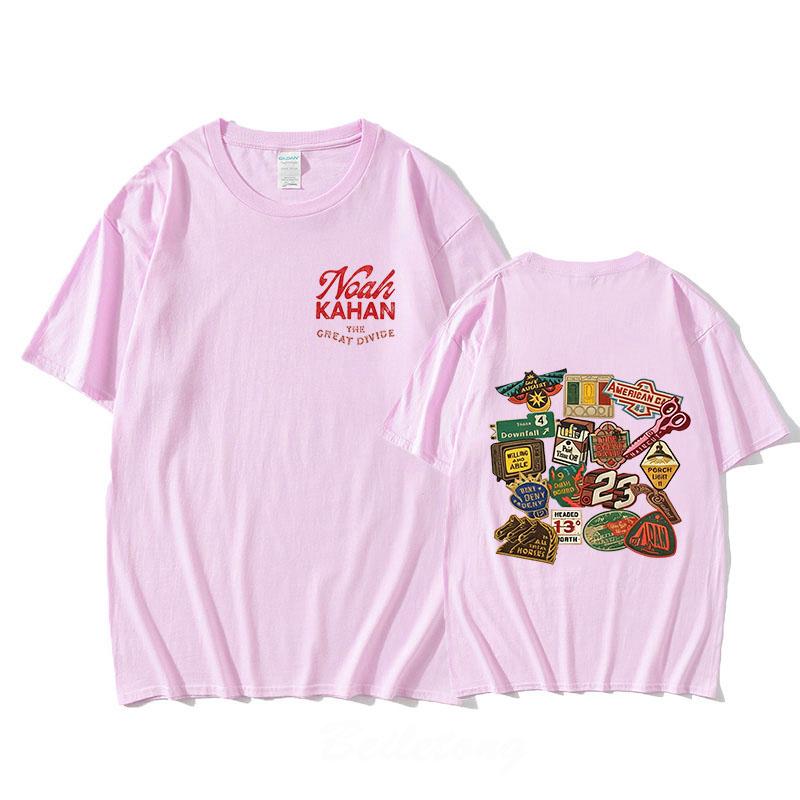 100% Cotton Noah Kahan T-Shirt Streetwear Short Sleeve Round Neck Tees Women Men Casual Fashion Graphic Printing Tops Summer