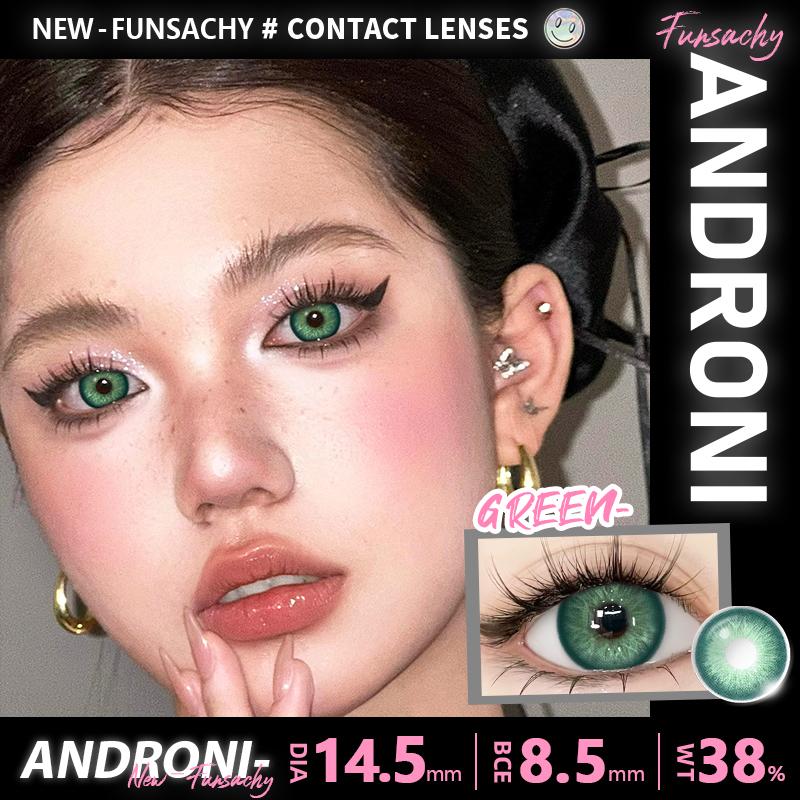 FUNSACHY 1 para gorąco sprzedających się soczewek kontaktowych kolorowych brązowych soczewek do oczu szarych pięknych źrenic niebieski kolor makijaż oczu kosmetyczne roczne