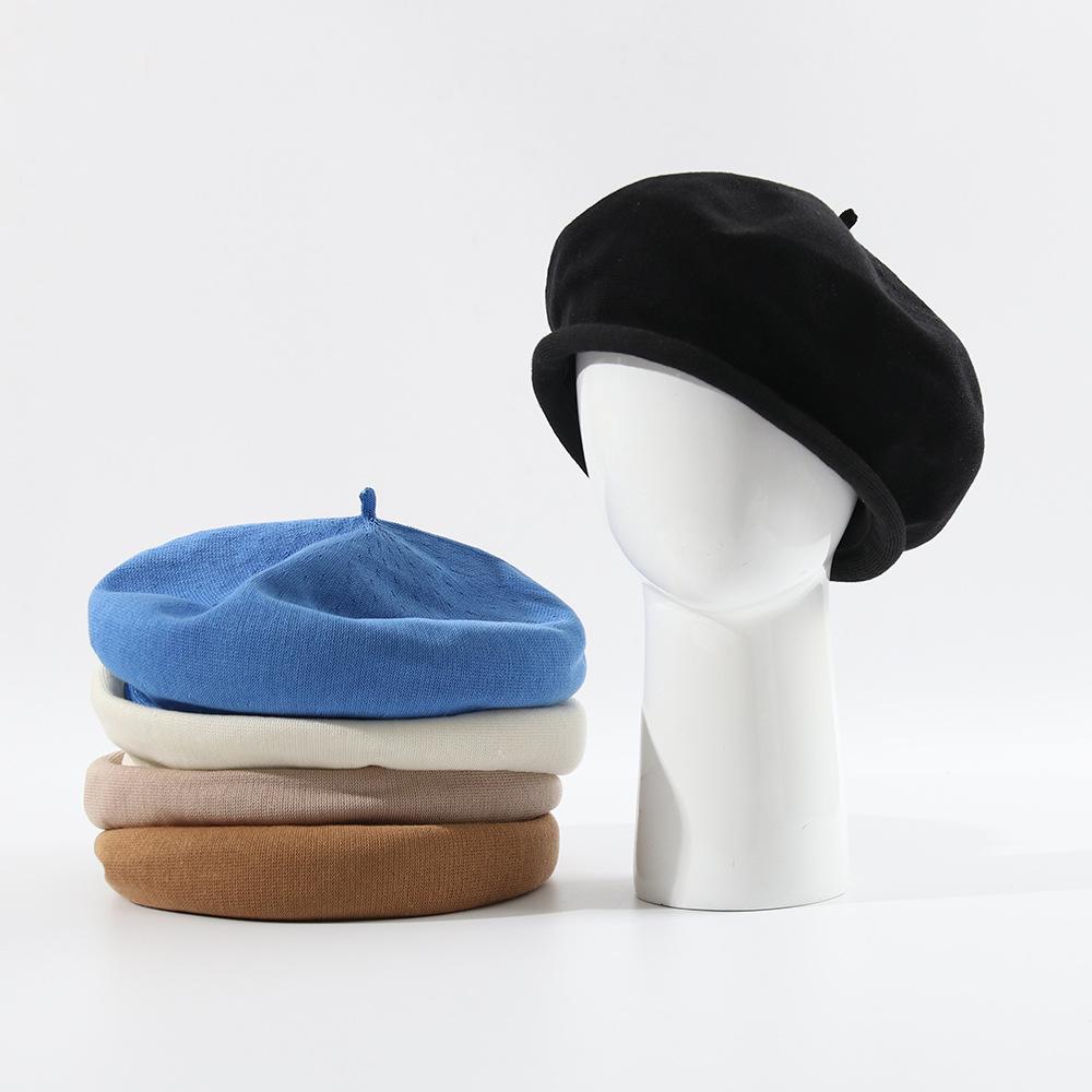 Summer Beret Is a High-quality Thin Summer Rolled-edge Beret, Cool and Breathable, Stylish Artist's Hat That Makes the Face Look Smaller