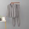 Women's  Autumn Winter  V Neck Sweater Two Piece Set  Knitted Pants Suits Fashion Casual Pullover Tracksuits Outwear