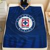 Cruz Azul, Muster Flanelldecke, Hohe Qualität, Bequem für alle Jahreszeiten, Heimdekoration, Wärme und Komfort, Perfekt für Geschenke.