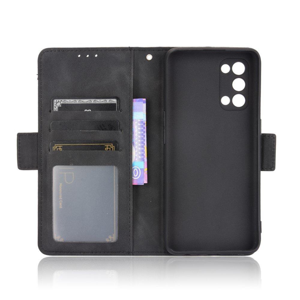 Flip Case for Oppo Reno 5 5G, Card Slot, Black