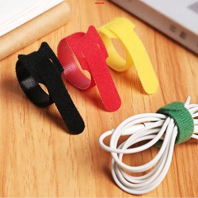 100Pcs Cable Management Belt Anti-tangle Fastener Tape Nylon Cable Straps Wire Ties Cable Management Home Supply