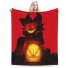 Cartoon Hazbins Hotels Alastor Blanket Fleece Decoration  Multi-function Ultra-Soft Throw Blankets for Bedding Office Bedspread