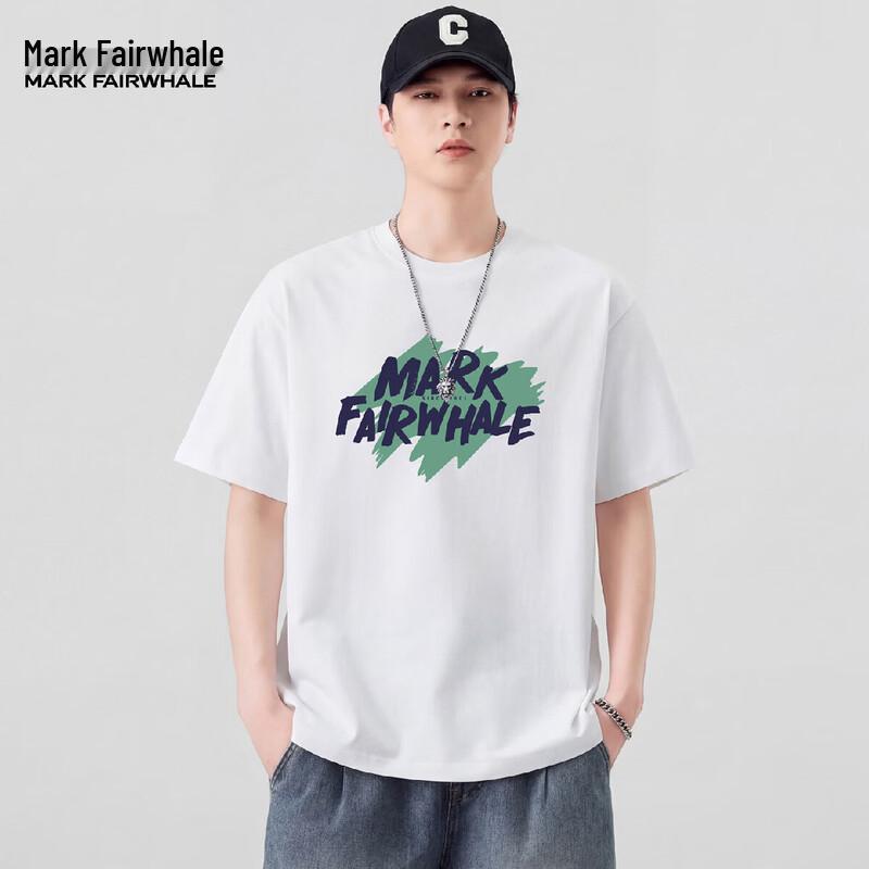 Mark Fairwhale Men's Loose Fit Printed Cotton T-Shirt