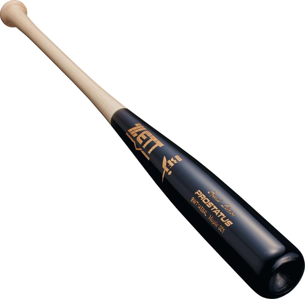 ZETT Hardball Baseball Bat Prostatus SE Wooden (North American Hard Maple) 84cm 880g Average Natural x Black (1219SA) Made in Japan BWT14584L