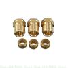 New Silver 3 Way for T Piece Brake Pipe With 3 Male Short Metric Copper 3/16 10mm Inch Replacement Parts