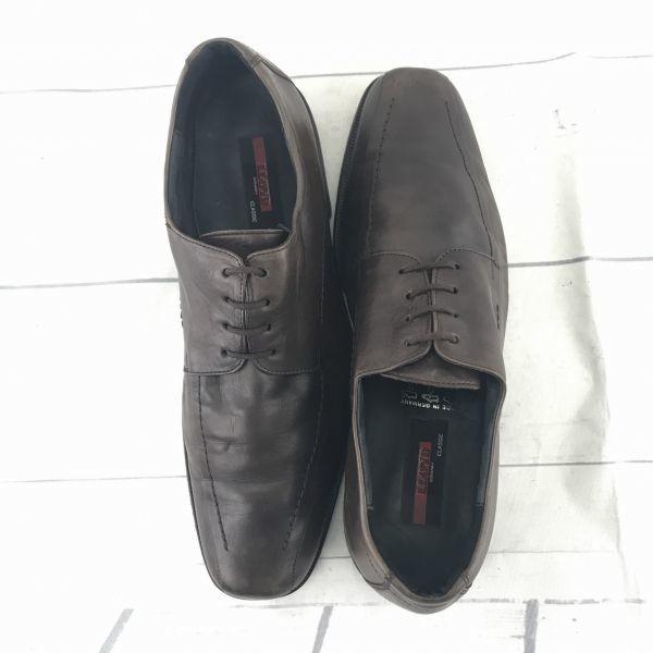 Germany Lloyd Classic Leather Swirl Moccasin Dress Shoes Brown 28(USED)