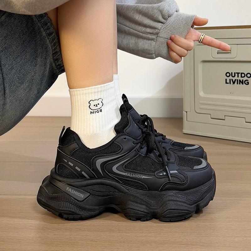 Summer mesh breathable dad shoes 22 new ins trendy platform sports and leisure shoes