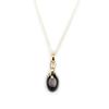 Les Trésors De Lily [L9542] - Gold-Plated Necklace 'Choréographie' Black Gold (ceramic) - 35x12 Mm