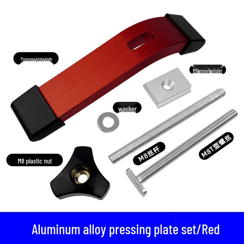 Aluminum Alloy M8 T-Slot Handle Pressure Plate Block Slider Accessories