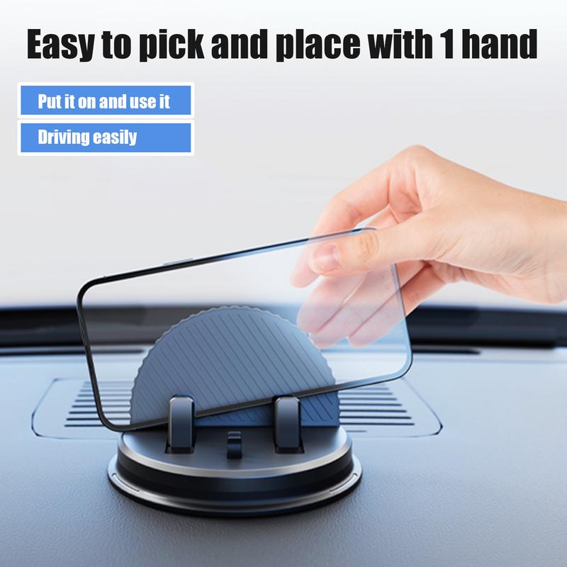 Universal Dashboard Car Phone Holder With 360 Degree Adjustable Phone Mount For Car Dash Anti-Slip Pad Mat Phone Holder