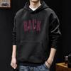 Men's Heavyweight Letter Print Hoodie - Autumn/Winter Thick Casual Jacket for Teens & Adults