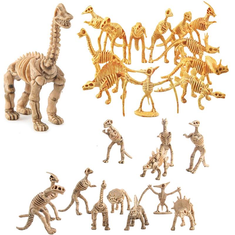 Realistic Dinosaur Skeleton Model Toy 12 Types Of Archaeological Excavation Dinosaur Skeletons