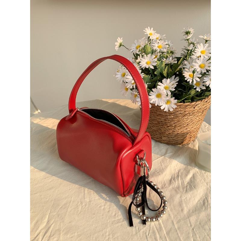 Hand Carry Pillow Bag Niche Summer New Shoulder Small Square Bag Soft Leather Handbag Women