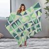 Trendy Geometric Triangle Blanket for Sofa Bed Travel Camping Living Room Office Conditioning Blanket for All Seasons Gifts