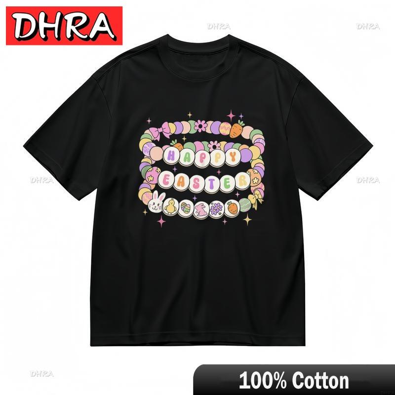

Womens Fashion Comfy Classic TShirt Pastel Egg Floral Celebration Design Tee Streetwear Clothing Tops for Gift Idea TShirt S
