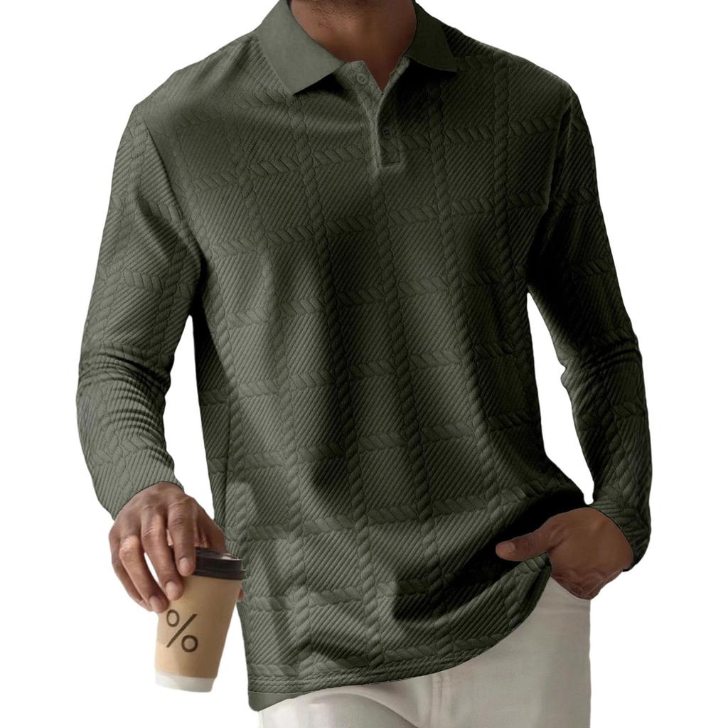 Men's Leisure Fashion Monochrome Shirt Upper Garment