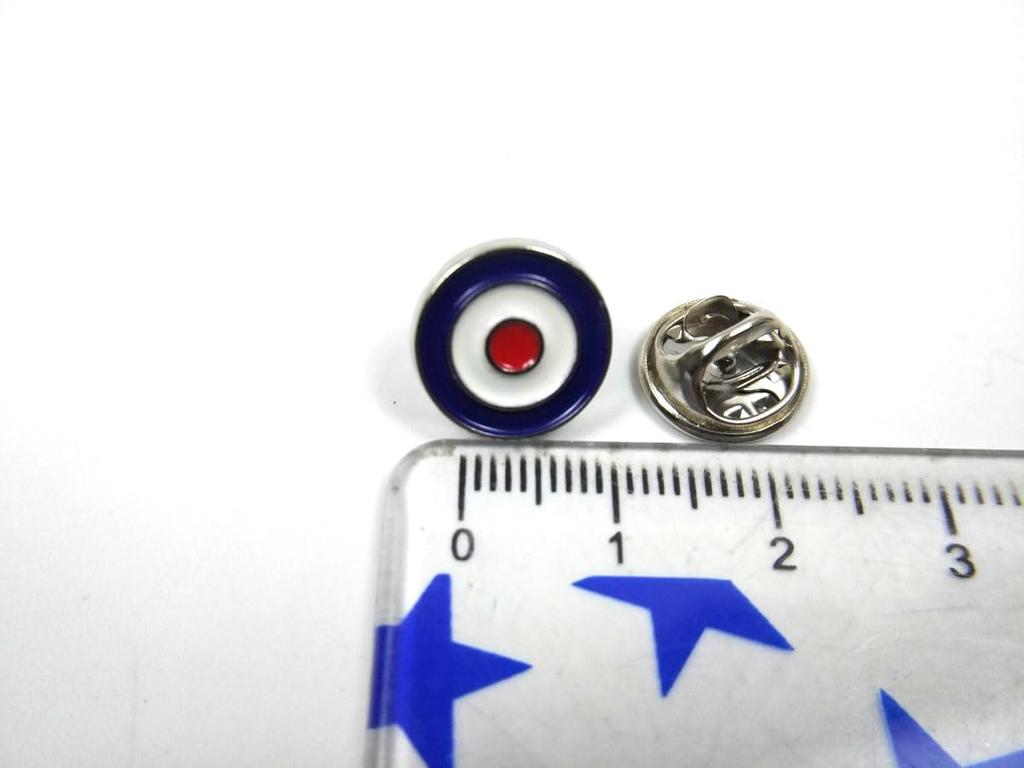 [NODO F] Insignia de Pin Mod Marca de Objetivo, 1,2 cm, Fiesta, Diversión, Fuerza Aérea, Real Fuerza Aérea Británica, The Who, Metal, Elegante, Único, Redondo, RAF, The Who,