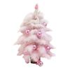 Delightful Mini Feather Christmas Tree with Light Ornaments Tabletop Christmas Tree, Easy To Assemble Cheerful Designs