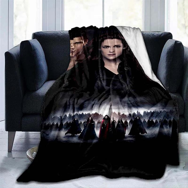 Twilight 3D printed blanket children's warm blanket soft and comfortable home travel portable blanket birthday gift blankets