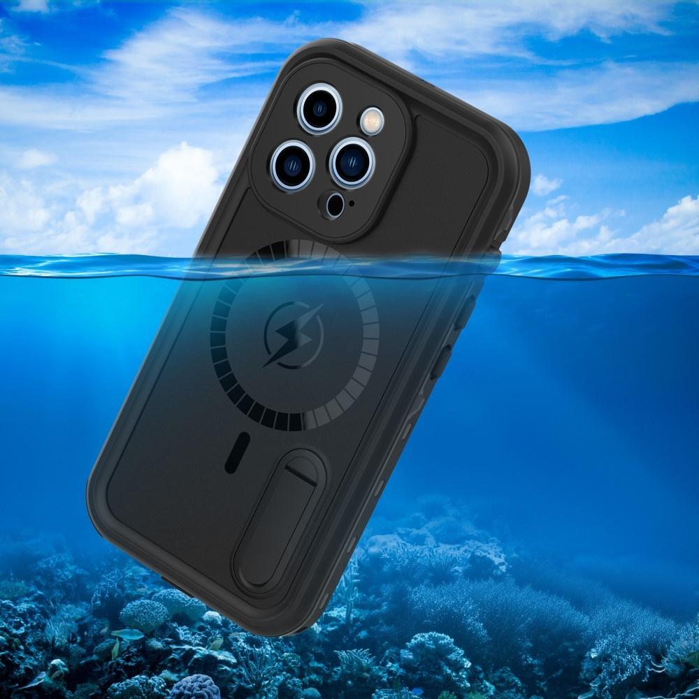 iPhone 13 Pro Waterproof Case, Redpepper, for MagSafe, Black