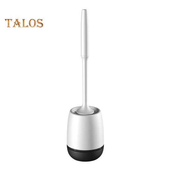 

Туалетная щетка с возможностью настенного крепления Простая установка Конструкция слива Чистящая щетка с держателем Настенный аксессуар для ванной комнаты чёрный