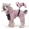 Heavy Duty Cold Weather Pet Suit 4Leg Coverage Windproof Lining Down Jackets For Cold Weather Outdoor Activity Warmth
