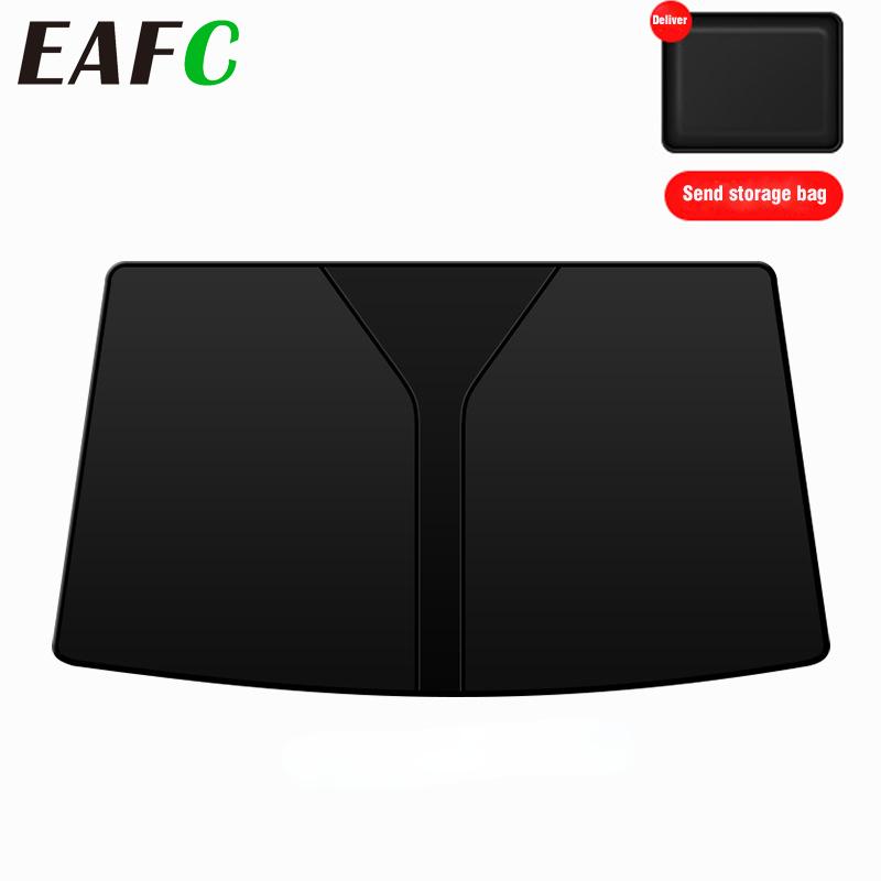 

Портативный автомобильный солнцезащитный козырек 70 * 140 см Двухслойная солнцезащитная изоляционная ткань Затеняющий салон автомобиля Зонтик Окно Лобовое стекло